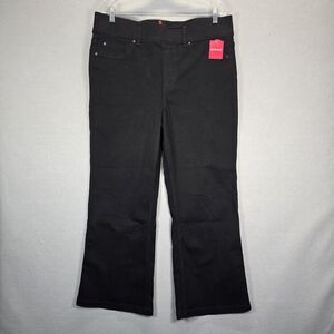 SPANX Kick Flare Jeans Clean Black Denim Pull On  NEW Womens Size 1X